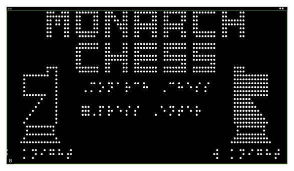 واجهة تطبيق لعبة الشطرنج على جهاز مونارك