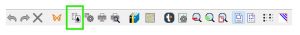 The ink over braille icon, located in the toolbar of the TactileView software.