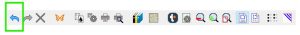 The undo feature icon, located in the toolbar of the TactileView software.