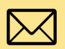 Icon of a black envelope on a yellow background, representing a message or email.