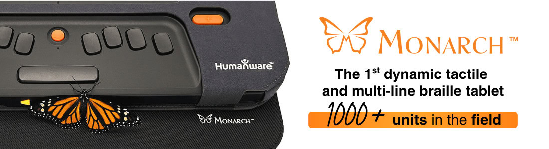 Monarch — the first dynamic tactile multiline braille display 