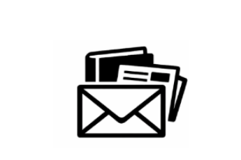 Icon of an envelope and documents.