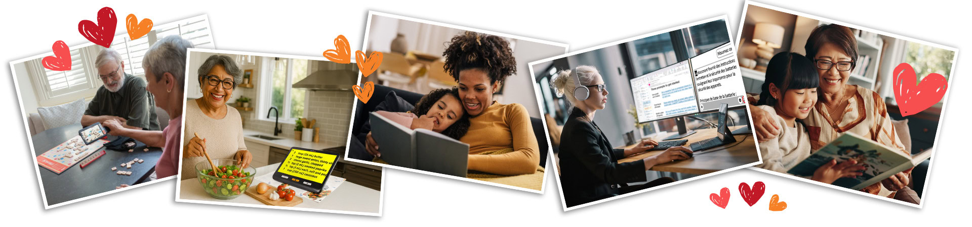 Everyday activities and accessible reading powered by Humanware solutions.