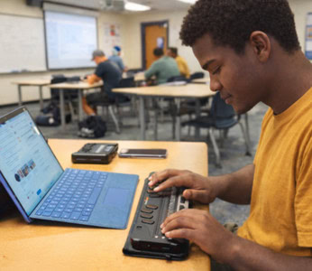 Accessible education through assistive technology for blind students.
