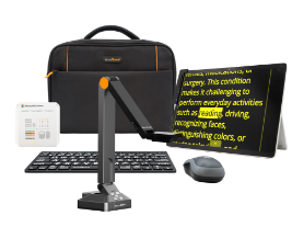 Portable low vision software with OCR and speech