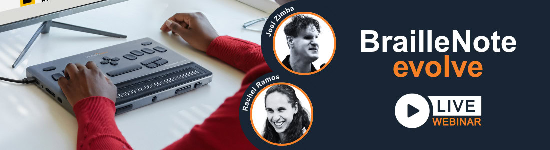 BrailleNote evolve Live webinar